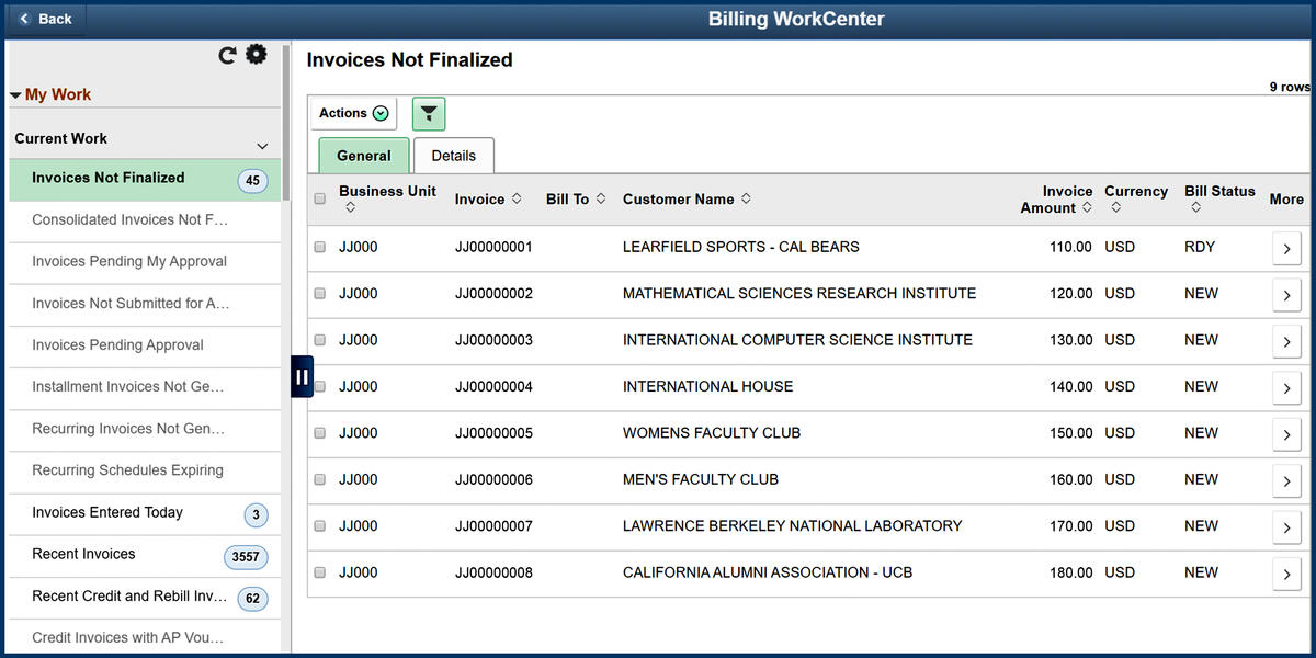 BFS Billing WorkCenter new screenshot
