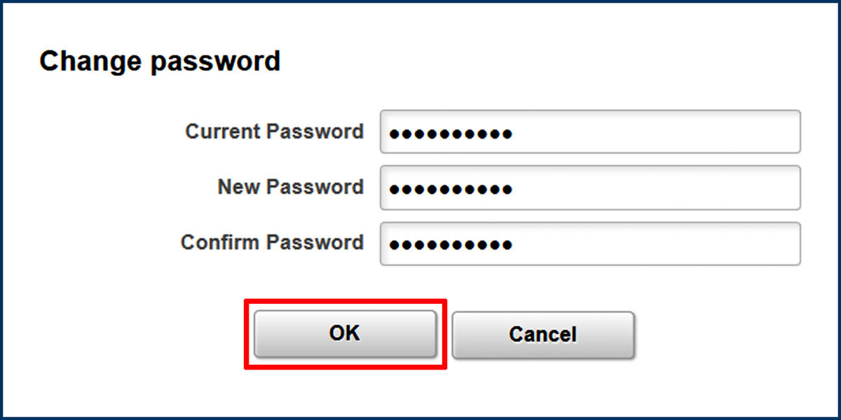 BFS eBill change password screenshot2