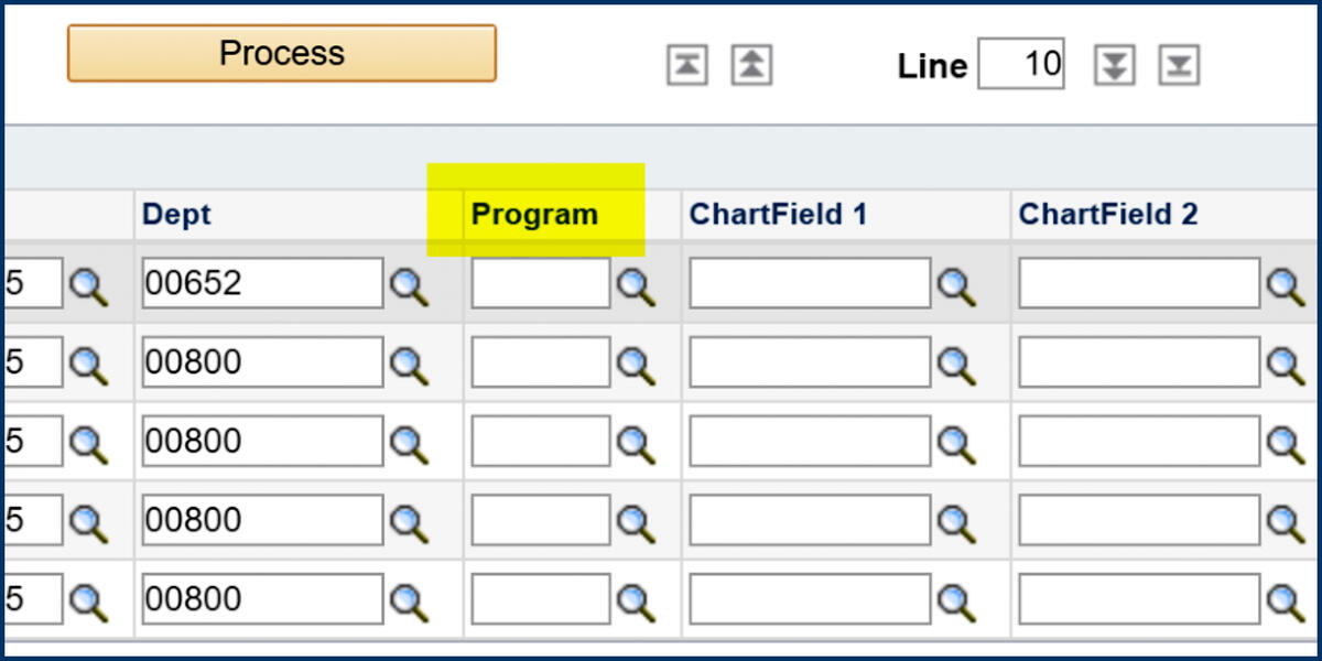 BFS pages Program label screenshot