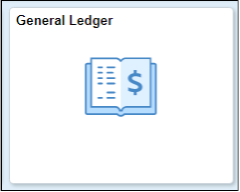 Image of General Ledger tile on BFS user home screen
